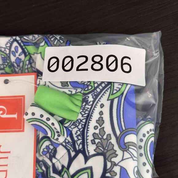 Jude Connally Top Women XS Paisley Mylie Ruffle Mock Neck Made Floral Office NEW - Picture 11 of 11